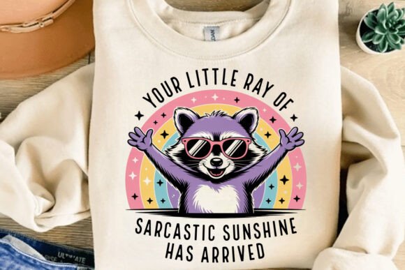 Retro Sarcastic Sunshine Rakun Fontu tasarım önizlemesi