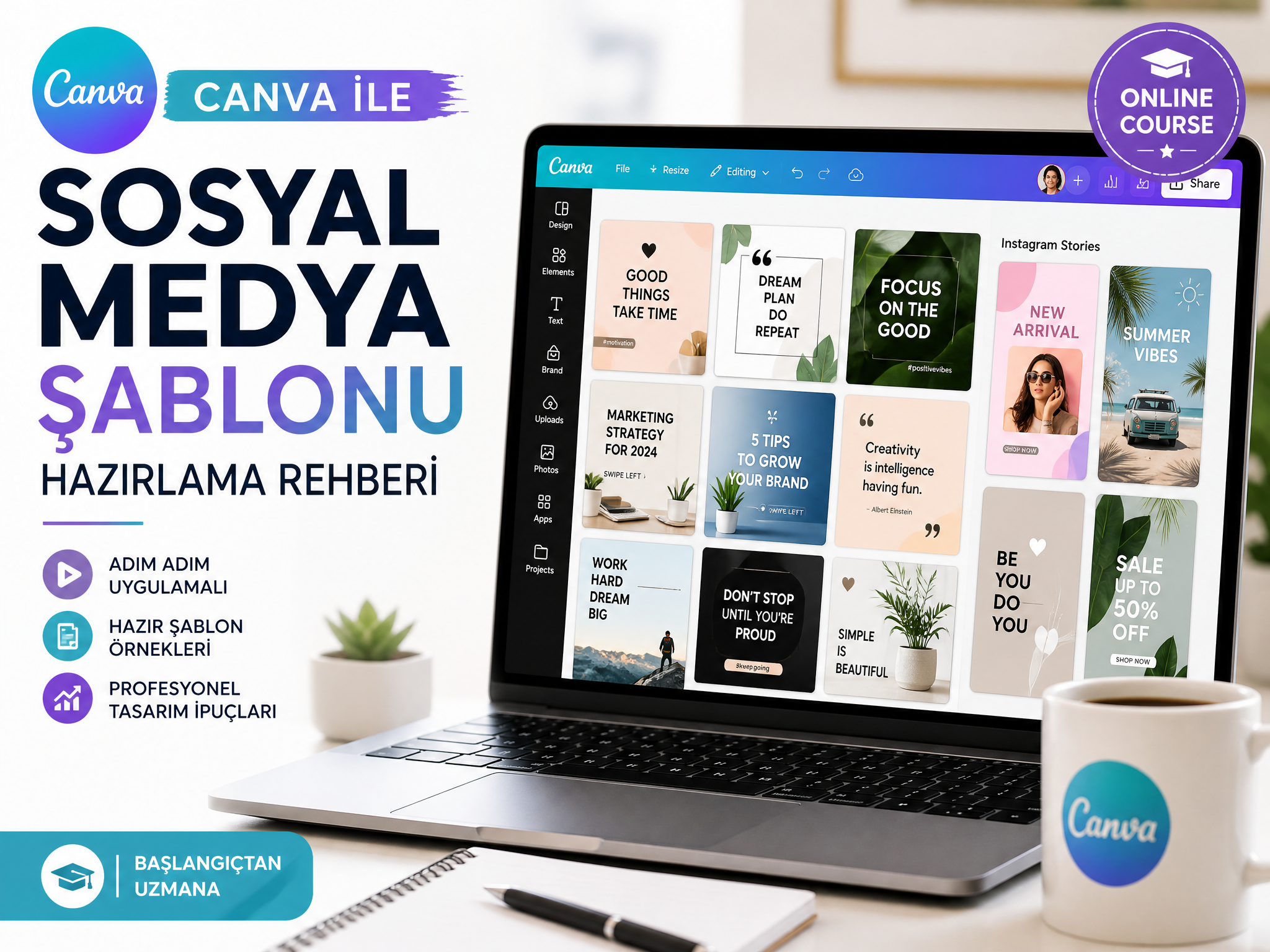 Canva ile Sosyal Medya Şablonu Hazırlama Rehberi tasarım önizlemesi