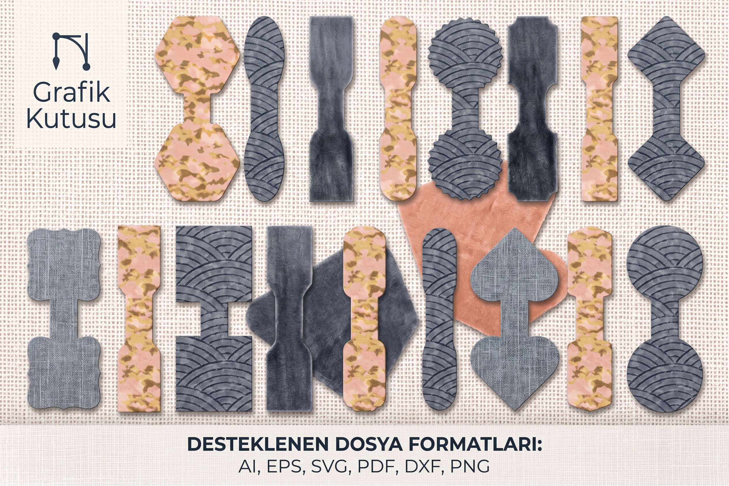 Deri Anahtarlık Şablonu SVG Paketi - Lazer Kesim Dosyaları İndir (DXF, SVG, ZIP)
