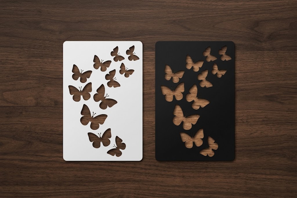 Modern Minimal Kelebek Lazer Kesim Dosyaları