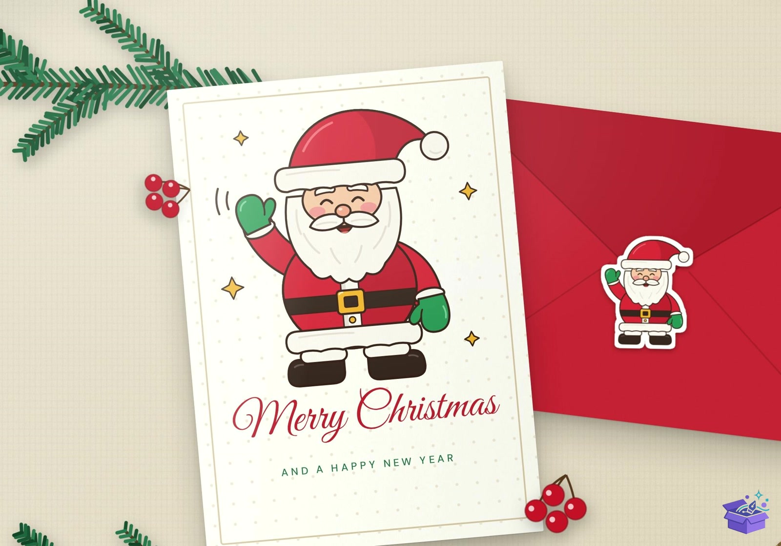 Jolly Santa SVG - Tasarım Çizim Dosyası (SVG, DXF, EPS, PNG) önizleme 4
