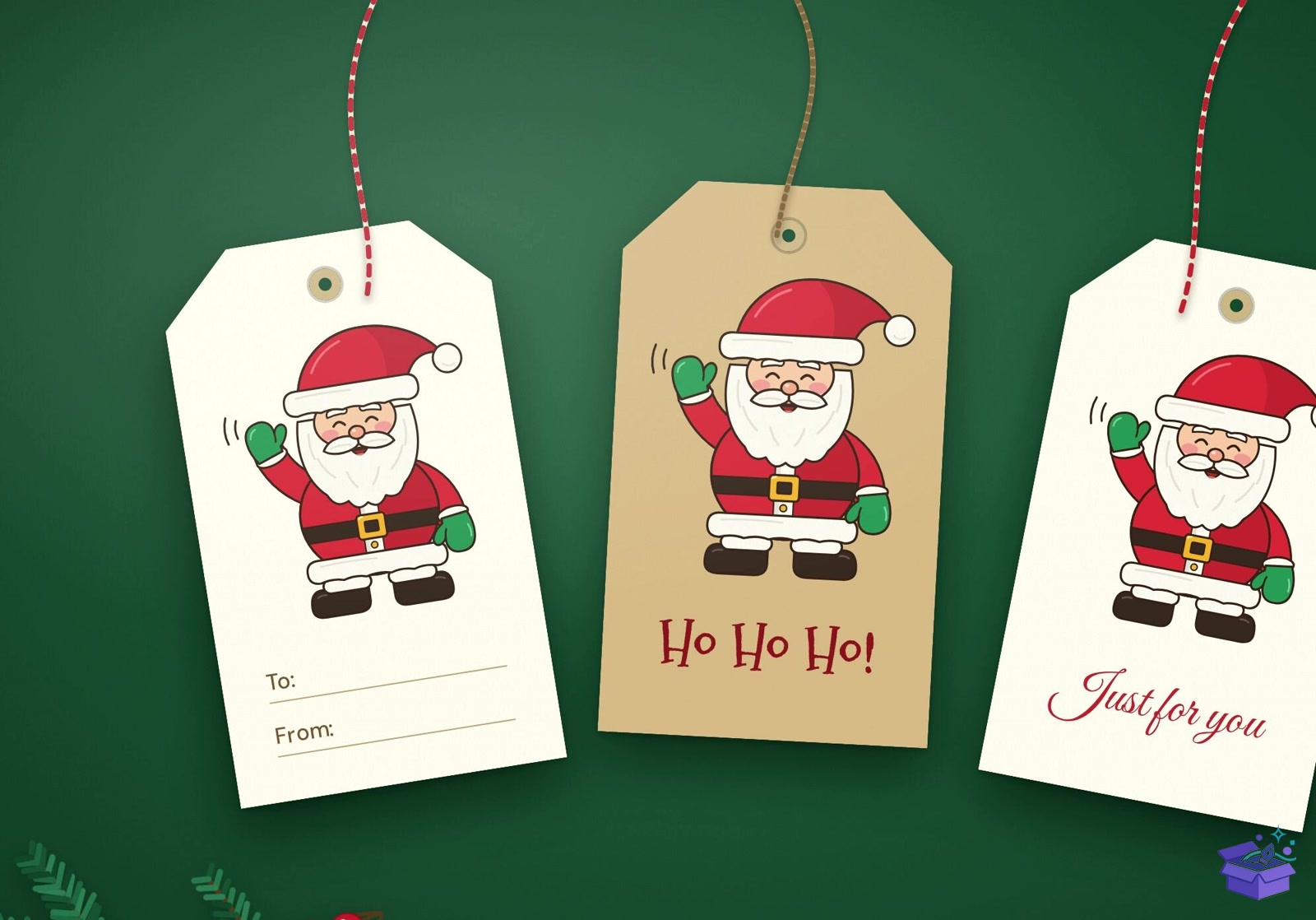 Jolly Santa SVG - Tasarım Çizim Dosyası (SVG, DXF, EPS, PNG) önizleme 5