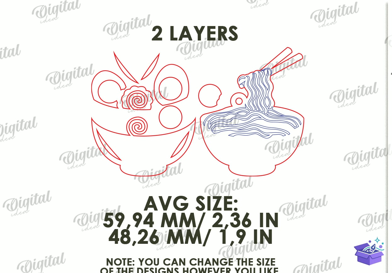 Cute Anahtarlık Lazer Kesim - Tasarım Çizim Dosyası (SVG, DXF, EPS, PNG) önizleme 3