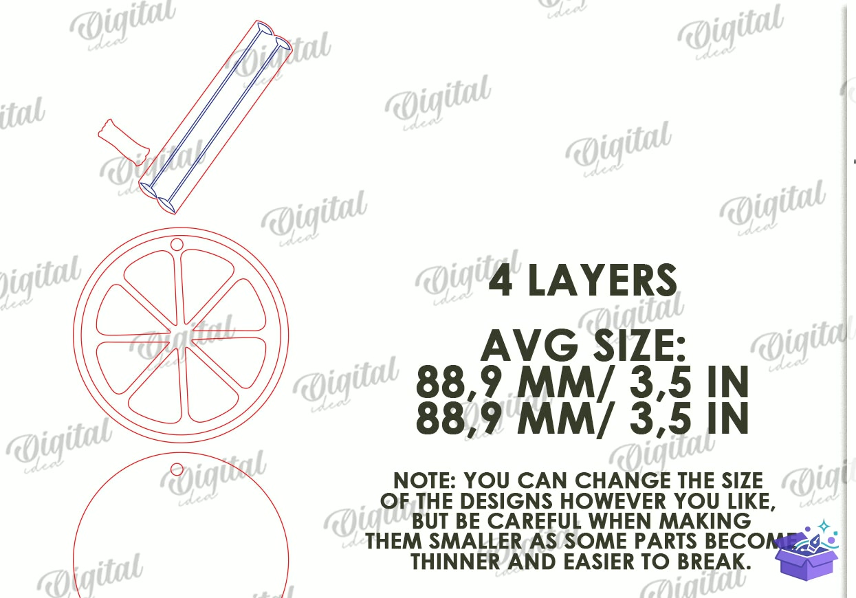 Yılbaşı Ağacı Minimal Süs - Tasarım Çizim Dosyası (SVG, DXF, EPS, PNG) önizleme 5