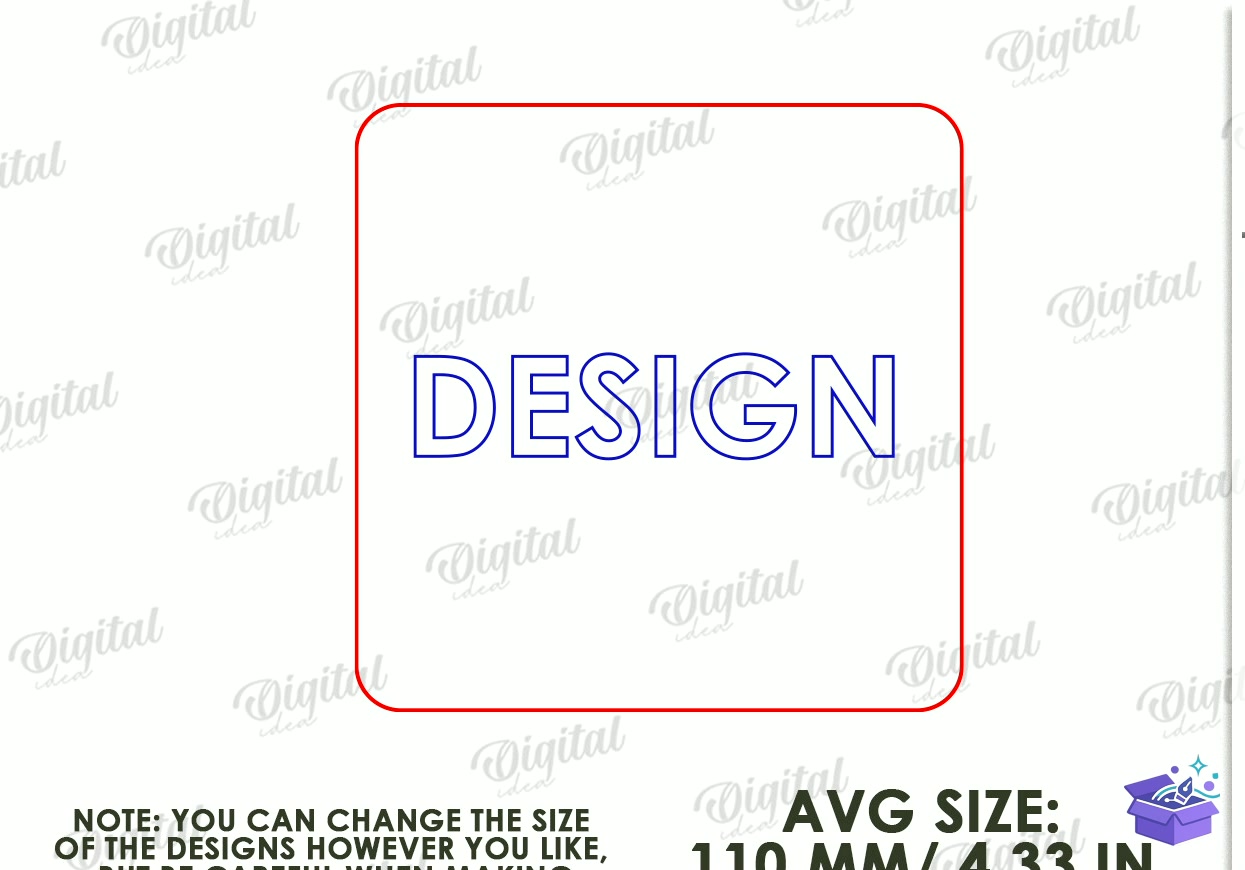 Cadılar Bayramı Bardak Altlığı Lazer Kesim - Tasarım Çizim Dosyası (SVG, DXF, EPS, PNG) önizleme 4