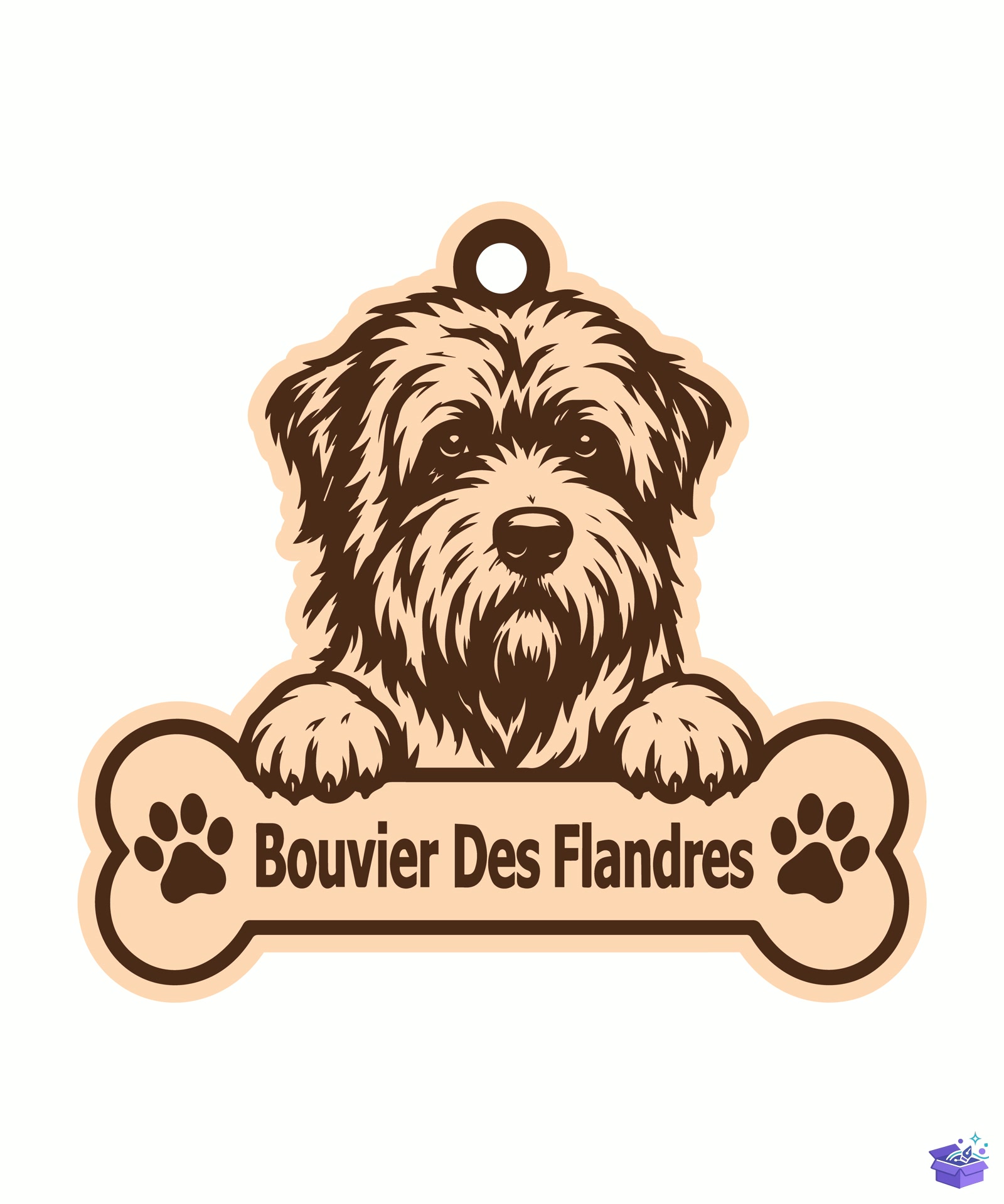 Köpek Anahtarlık Lazer Kesim - Tasarım Çizim Dosyası (SVG, DXF, EPS, PNG) - Lazer Kesim Dosyaları İndir (DXF, SVG, EPS)