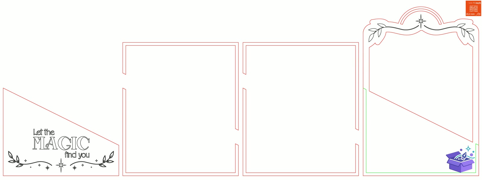 Yılbaşı Duvar Dekoru Lazer Kesim Xmas - Tasarım Çizim Dosyası (SVG, DXF, EPS, PNG) önizleme 3