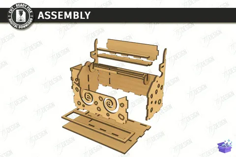 Knitting Stand Lazer Kesim Craft - Tasarım Çizim Dosyası (SVG, DXF, EPS, PNG) - Lazer Kesim Dosyaları İndir (STL, 3MF, DXF)