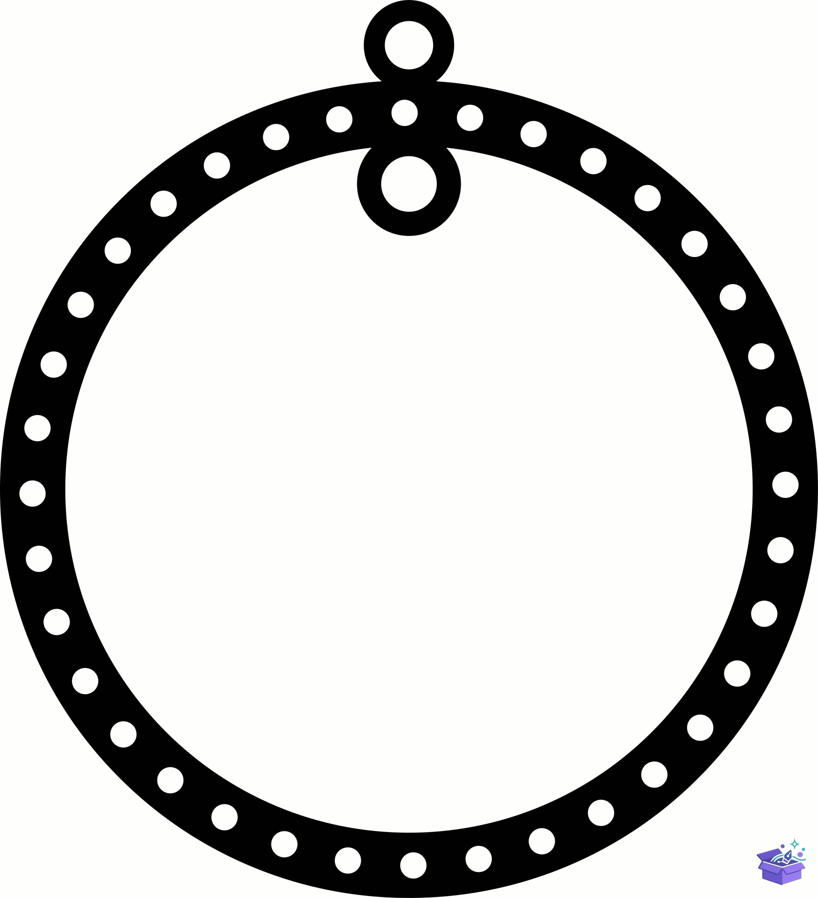 Big Lazer Kesim Yılbaşı Ağaç Süsü SVG - Tasarım Çizim Dosyası (SVG, DXF, EPS, PNG) önizleme 3