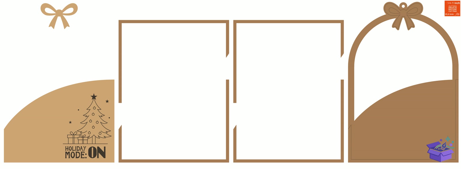 Yılbaşı Duvar Dekoru Lazer Kesim Xmas - Tasarım Çizim Dosyası (SVG, DXF, EPS, PNG) - Lazer Kesim Dosyaları İndir (STL, 3MF, DXF)