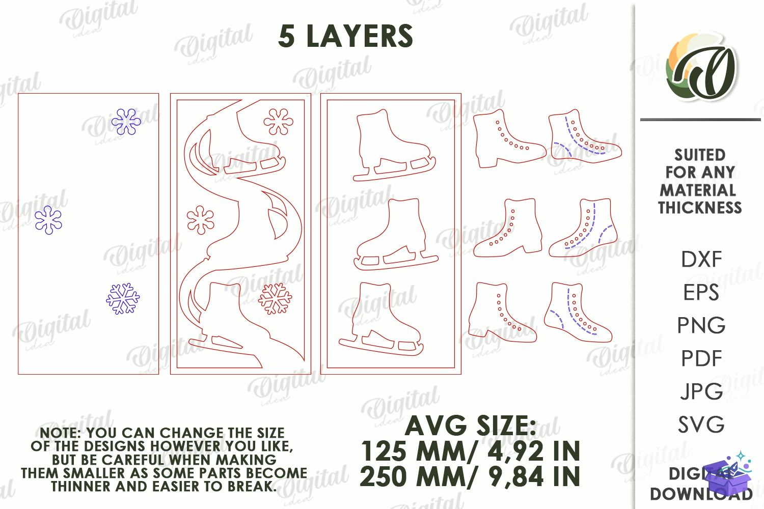 Triple Yılbaşı Wall Tabela Levha Laser - Tasarım Çizim Dosyası (SVG, DXF, EPS, PNG) önizleme 2