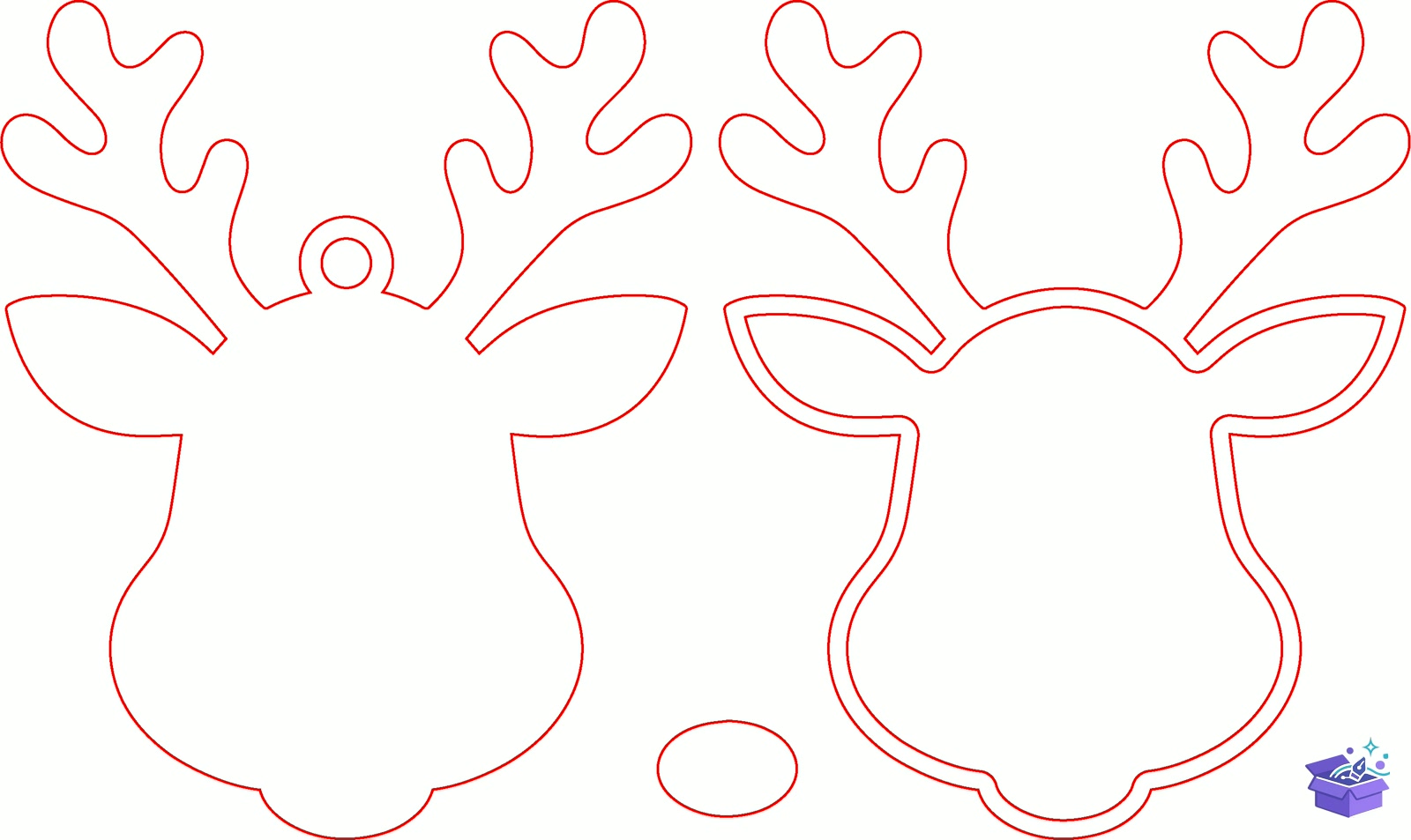 Yılbaşı Animal Süs - Tasarım Çizim Dosyası (SVG, DXF, EPS, PNG) - Lazer Kesim Dosyaları İndir (DXF, SVG, EPS)