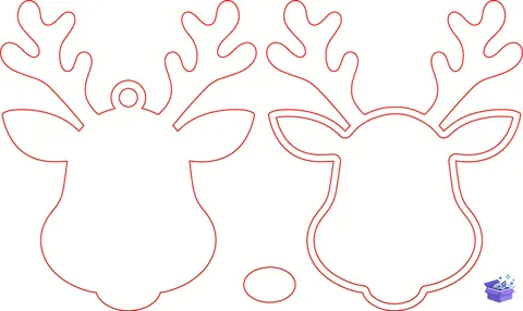 Yılbaşı Hayvanlı Süs - Lazer Kesim ve Çizim Dosyası (SVG, DXF, EPS, AI, PNG) - Lazer Kesim Dosyaları İndir (DXF, SVG, AI)