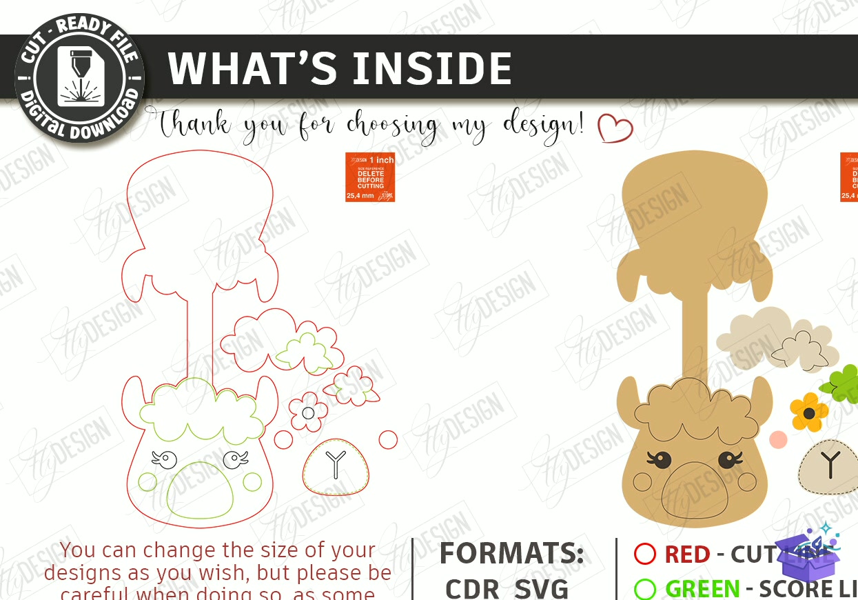Deri Animal Anahtarlık Bag Tag - Tasarım Çizim Dosyası (SVG, DXF, EPS, PNG) önizleme 5