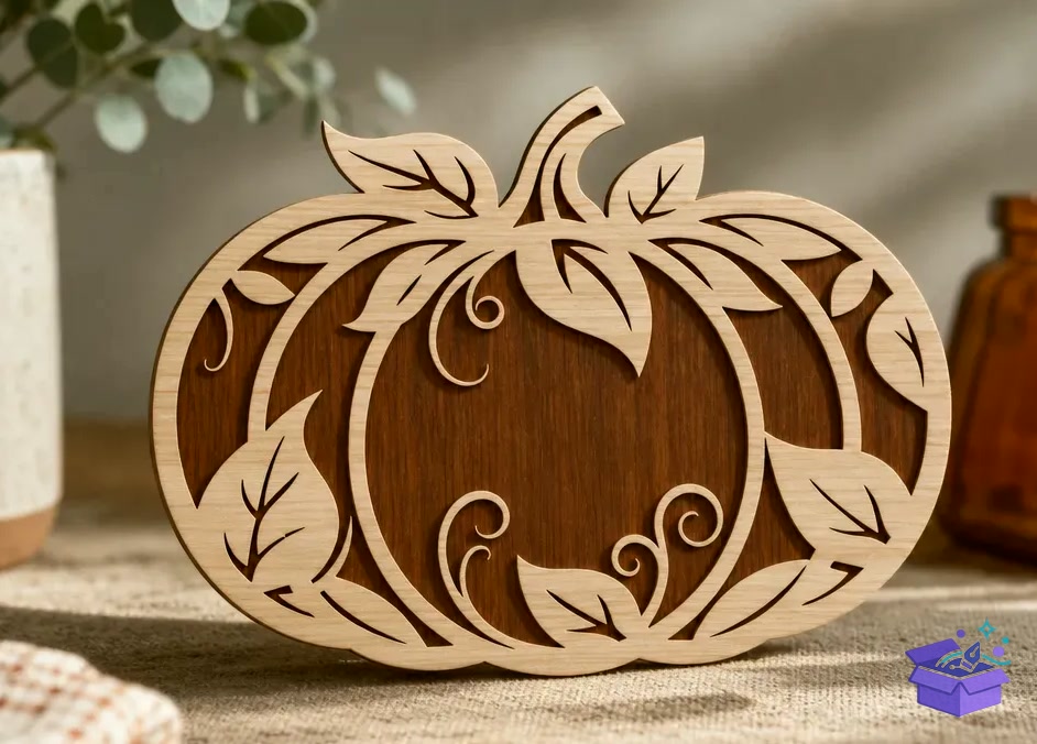 Fall Garland Lazer Kesim SVG - Tasarım Çizim Dosyası (SVG, DXF, EPS, PNG) önizleme 5