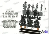 Cadılar Bayramı Perili Evler (5 Tasarım) - Lazer Kesim ve Çizim Dosyası (SVG, DXF, EPS, PDF, PNG) - detaylı önizleme 5