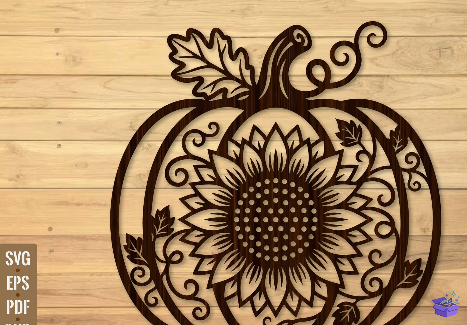 Fall Garland Lazer Kesim SVG - Tasarım Çizim Dosyası (SVG, DXF, EPS, PNG) önizleme 6