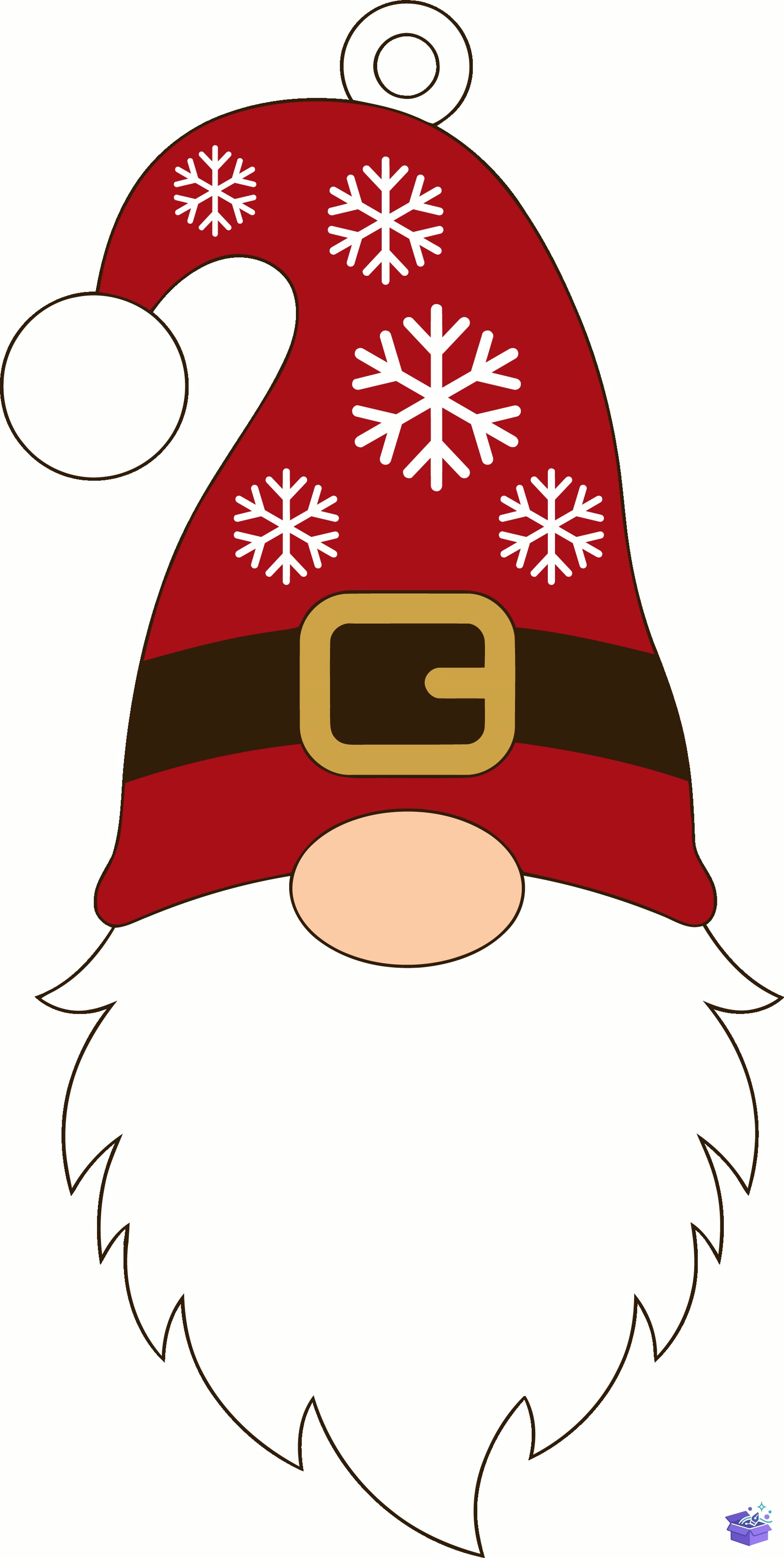 Gnome Yılbaşı Küpe Lazer Kesim SVG - Tasarım Çizim Dosyası (SVG, DXF, EPS, PNG) - Lazer Kesim Dosyaları İndir (DXF, SVG, EPS)