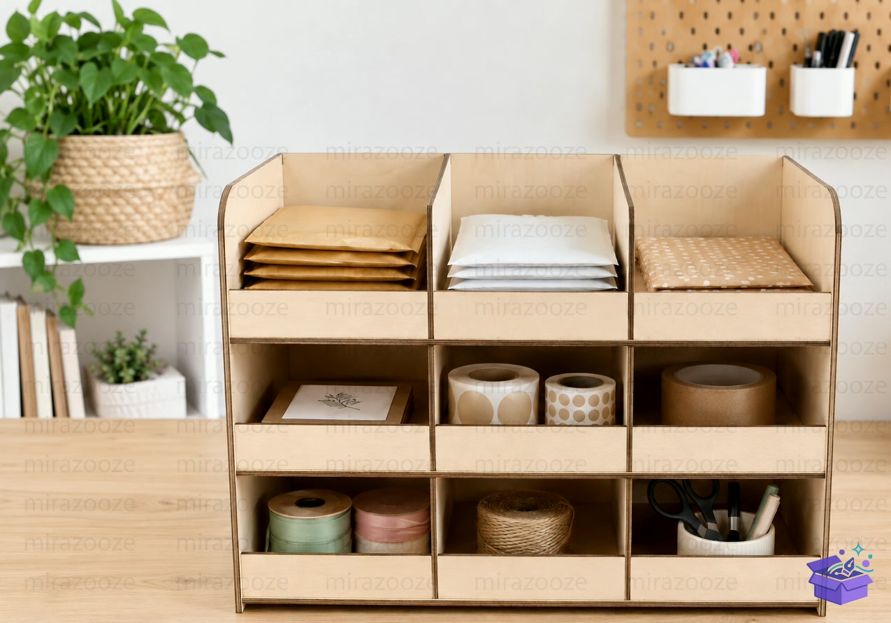 Packaging Station Organizer SVG - Tasarım Çizim Dosyası (SVG, DXF, EPS, PNG) önizleme 2