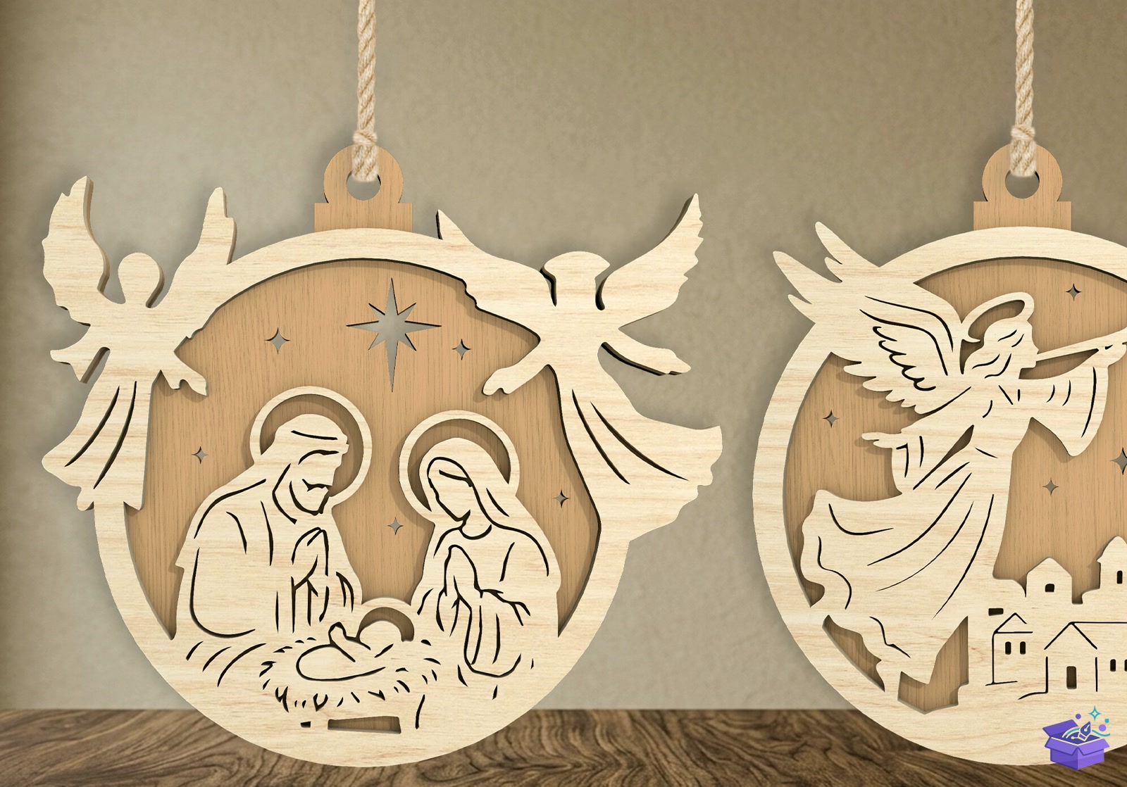 Nativity Süs SVG - Tasarım Çizim Dosyası (SVG, DXF, EPS, PNG) önizleme 2