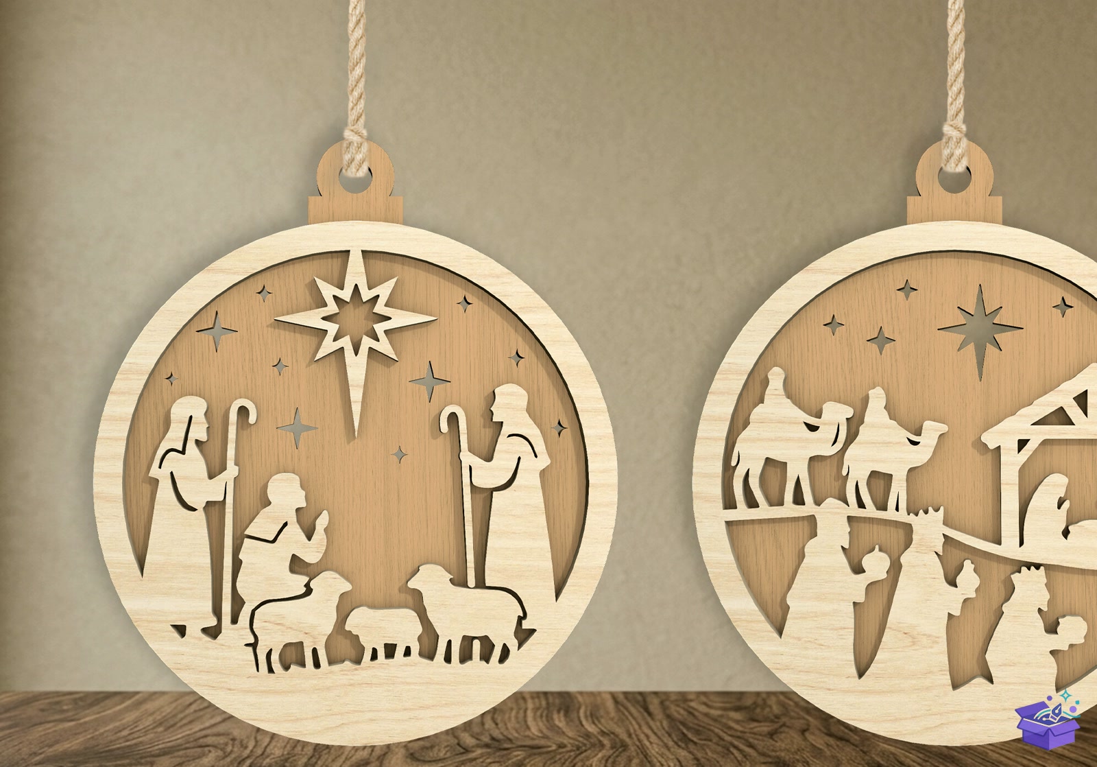 Nativity Süs SVG - Tasarım Çizim Dosyası (SVG, DXF, EPS, PNG) önizleme 3