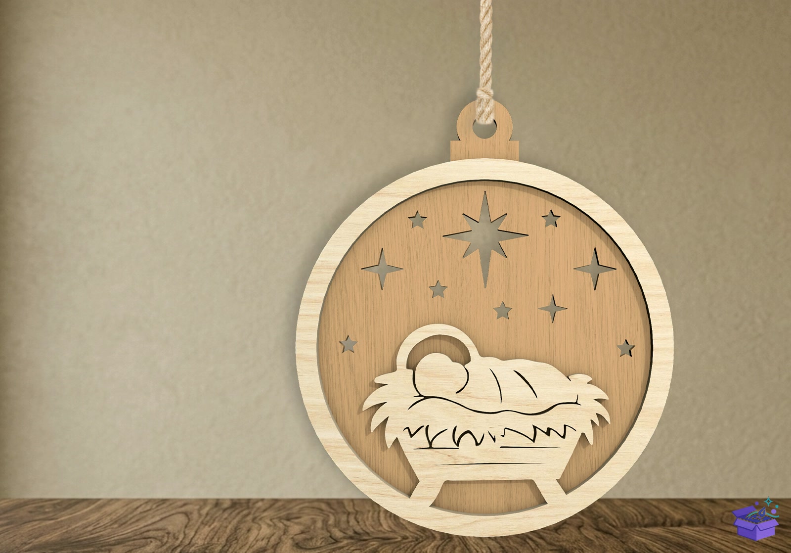 Nativity Süs SVG - Tasarım Çizim Dosyası (SVG, DXF, EPS, PNG) önizleme 4