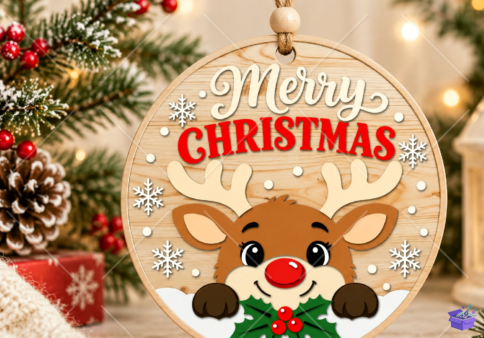 Yılbaşı Nativity Süs SVG - Tasarım Çizim Dosyası (SVG, DXF, EPS, PNG) önizleme 5