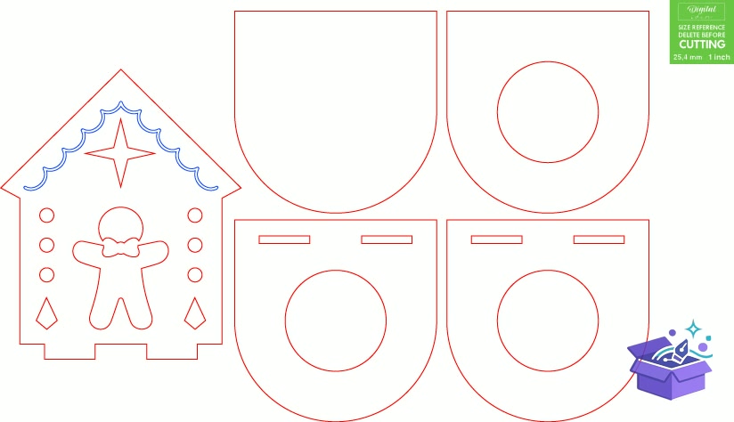 Scandi Yılbaşı Candle Hodlers - Tasarım Çizim Dosyası (SVG, DXF, EPS, PNG) - Lazer Kesim Dosyaları İndir (STL, 3MF, DXF)