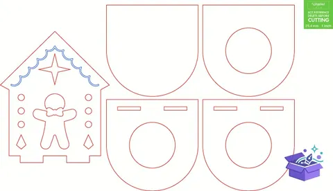 Scandi Yılbaşı Candle Hodlers - Tasarım Çizim Dosyası (SVG, DXF, EPS, PNG) - Lazer Kesim Dosyaları İndir (STL, 3MF, DXF)