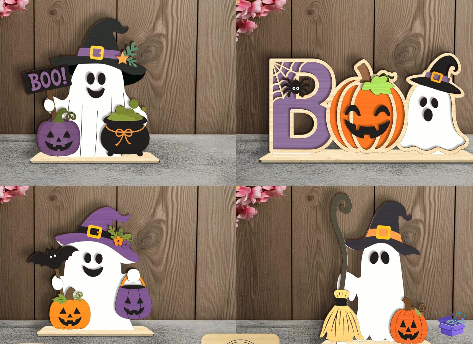 Cadılar Bayramı Laser SVG - Tasarım Çizim Dosyası (SVG, DXF, EPS, PNG) önizleme 2