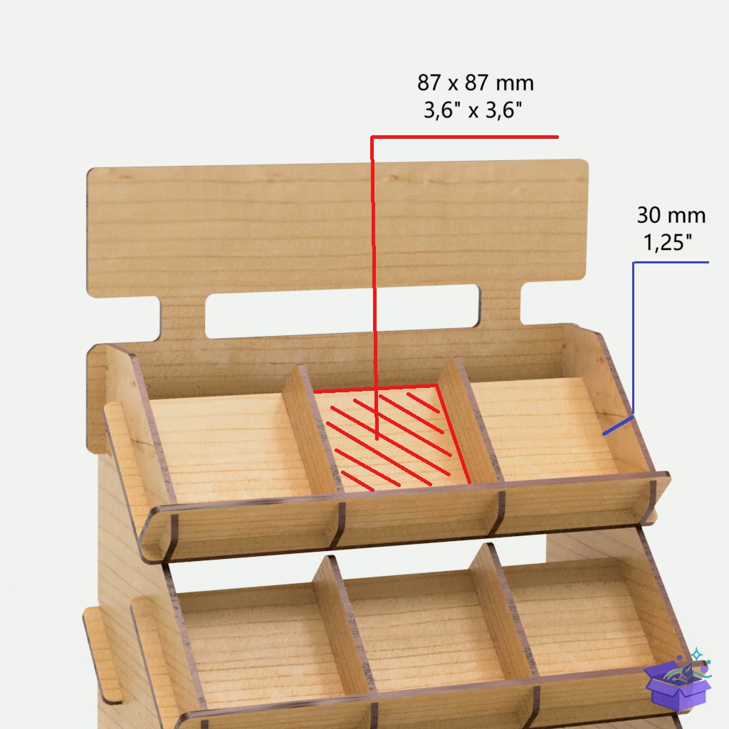 Lazer Kesim Retail Market Display Stand - Tasarım Çizim Dosyası (SVG, DXF, EPS, PNG) - Lazer Kesim Dosyaları İndir (DXF, SVG, AI)