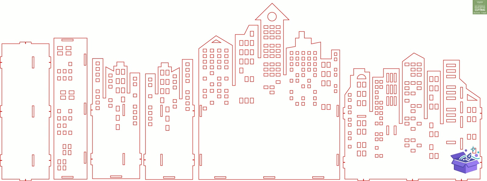 City Desk Organizers Lazer Kesim - Tasarım Çizim Dosyası (SVG, DXF, EPS, PNG) önizleme 3