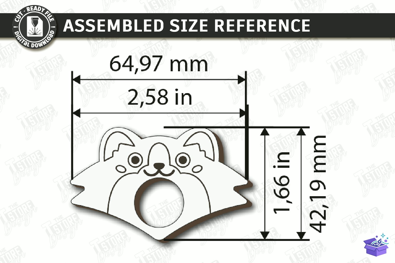 Animal Book Page Tutucu Lazer Kesim - Tasarım Çizim Dosyası (SVG, DXF, EPS, PNG) önizleme 2