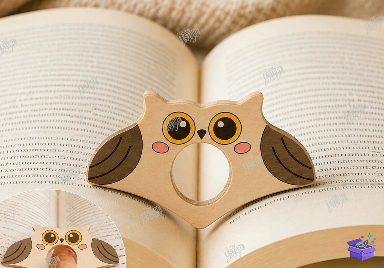 Animal Book Page Tutucu Lazer Kesim - Tasarım Çizim Dosyası (SVG, DXF, EPS, PNG) önizleme 4
