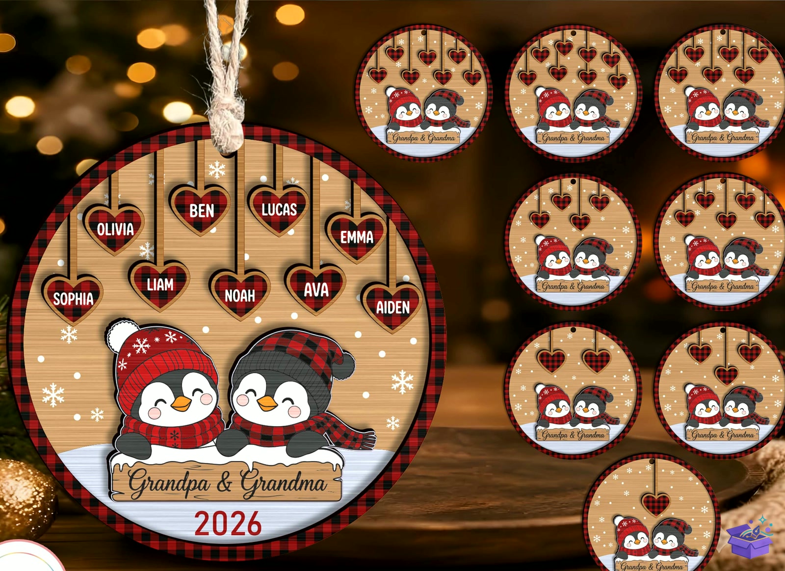 Personalized Family Süs Lazer Kesim - Tasarım Çizim Dosyası (SVG, DXF, EPS, PNG) - Lazer Kesim Dosyaları İndir (DXF, SVG, EPS)
