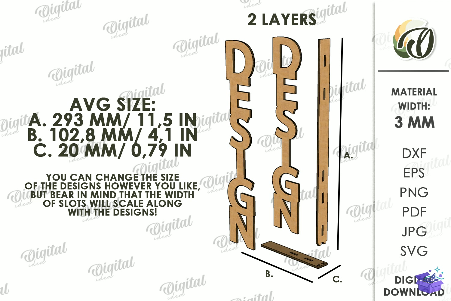Yılbaşı Characters Corners - Tasarım Çizim Dosyası (SVG, DXF, EPS, PNG) önizleme 3