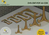 Tablo ve Fotoğraf Sehpası (Şövale) - Lazer Kesim ve Çizim Dosyası (SVG, DXF, AI, CDR, STUDIO3, PDF) - detaylı önizleme 1