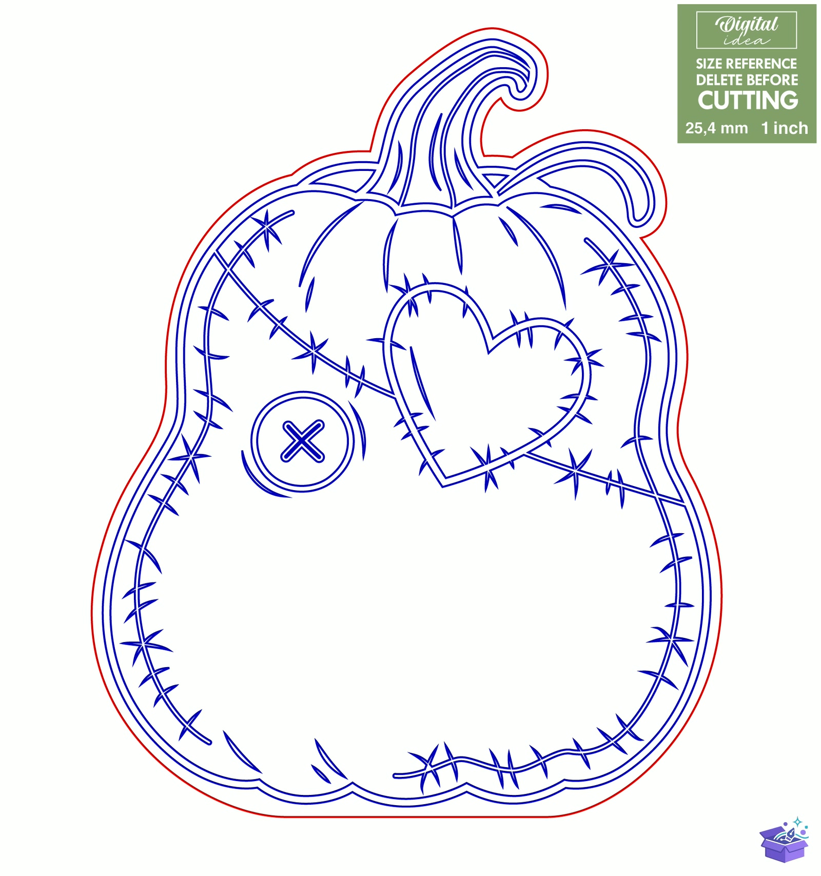 Personalized Cadılar Bayramı Pumpkins - Tasarım Çizim Dosyası (SVG, DXF, EPS, PNG) önizleme 2