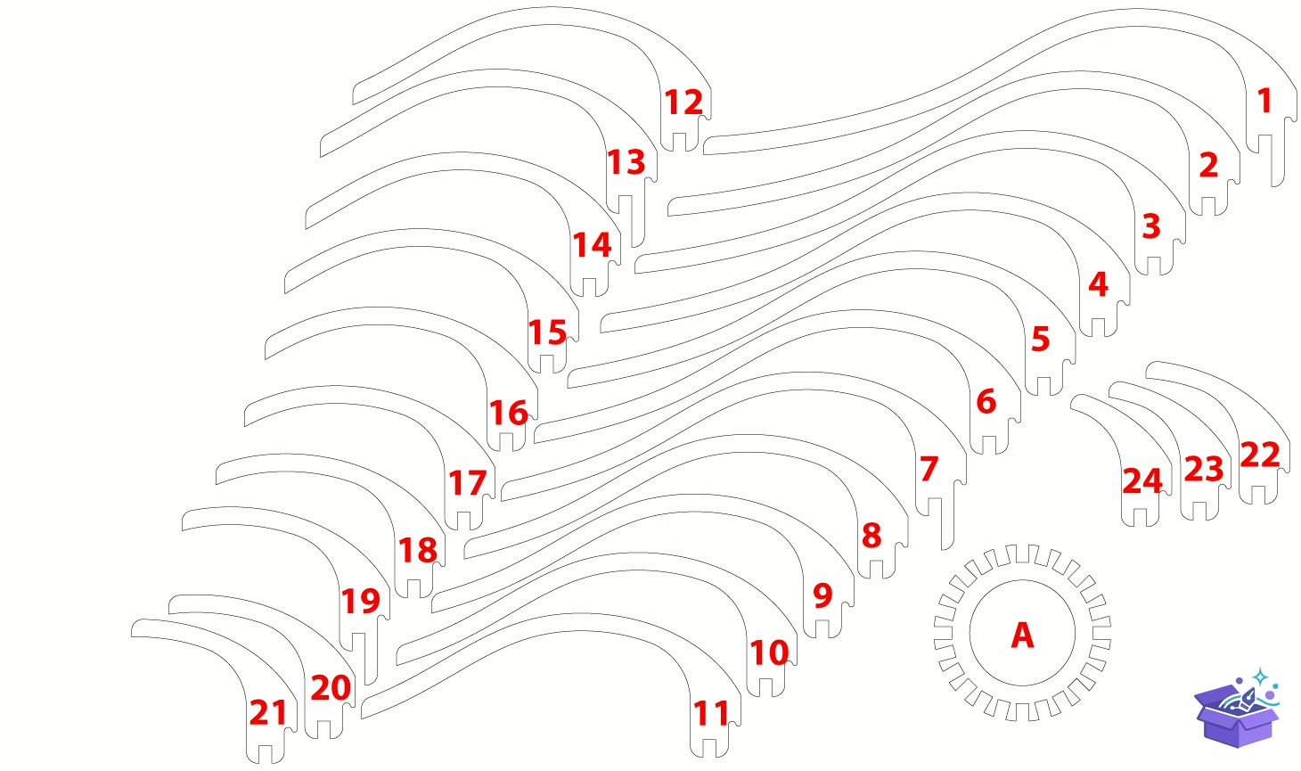 Tealight Tutucu SVG Files For Laser - Tasarım Çizim Dosyası (SVG, DXF, EPS, PNG) önizleme 2