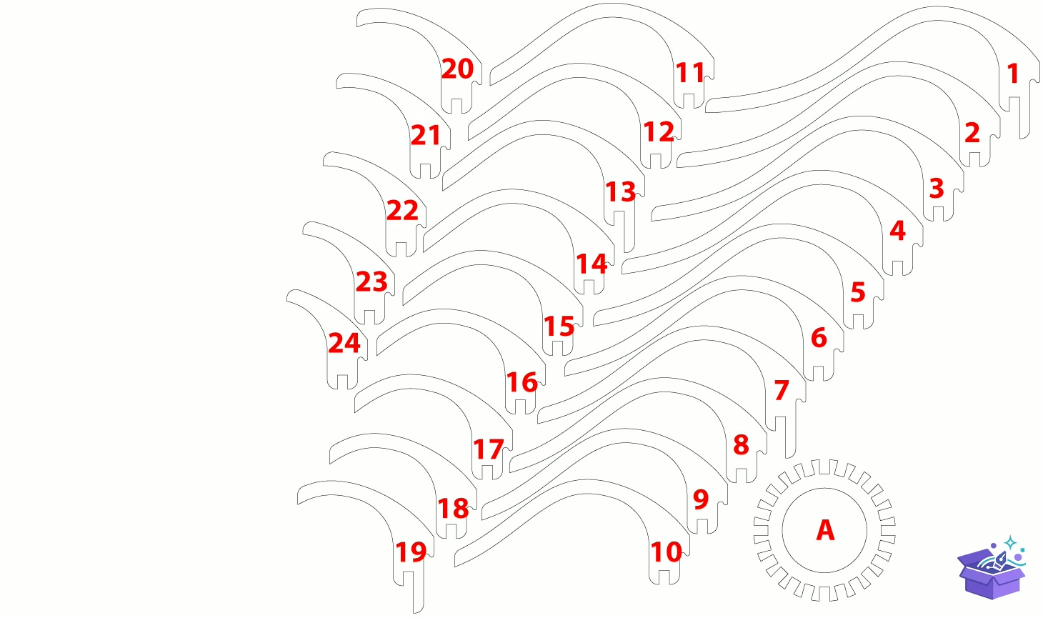 Tealight Tutucu SVG Files For Laser - Tasarım Çizim Dosyası (SVG, DXF, EPS, PNG) önizleme 3