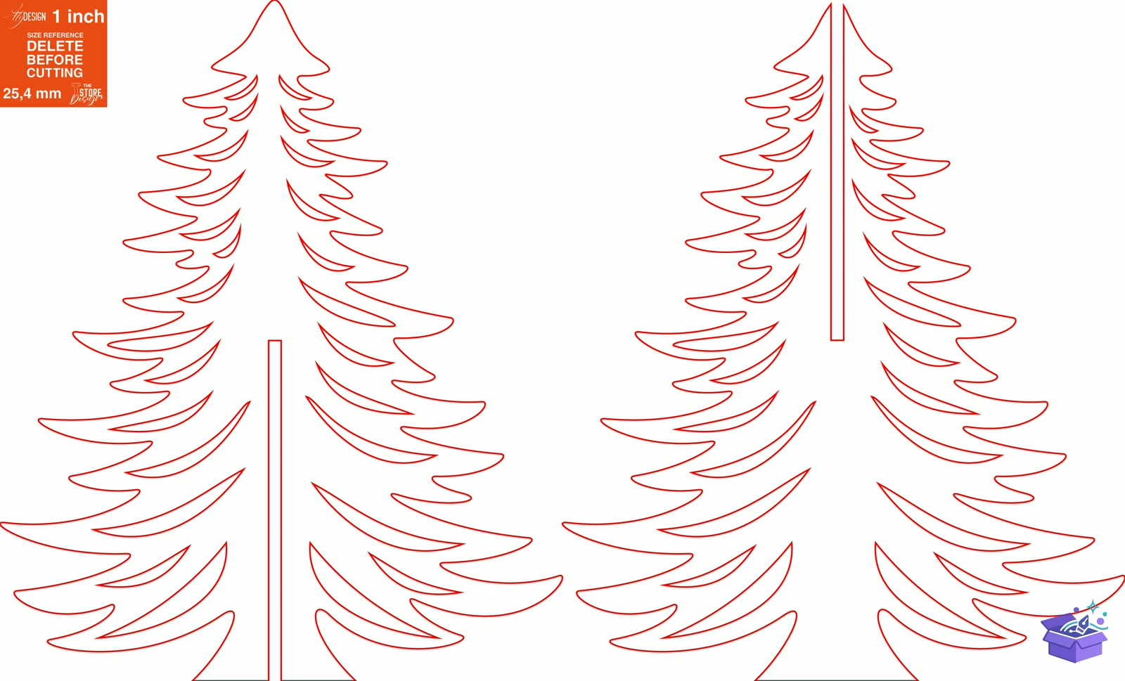 3D Ahşap Yılbaşı Ağacı Lazer Kesim CNC - Tasarım Çizim Dosyası (SVG, DXF, EPS, PNG) - Lazer Kesim Dosyaları İndir (STL, 3MF, DXF)