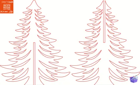 3D Ahşap Yılbaşı Ağacı Lazer Kesim CNC - Tasarım Çizim Dosyası (SVG, DXF, EPS, PNG) - Lazer Kesim Dosyaları İndir (STL, 3MF, DXF)