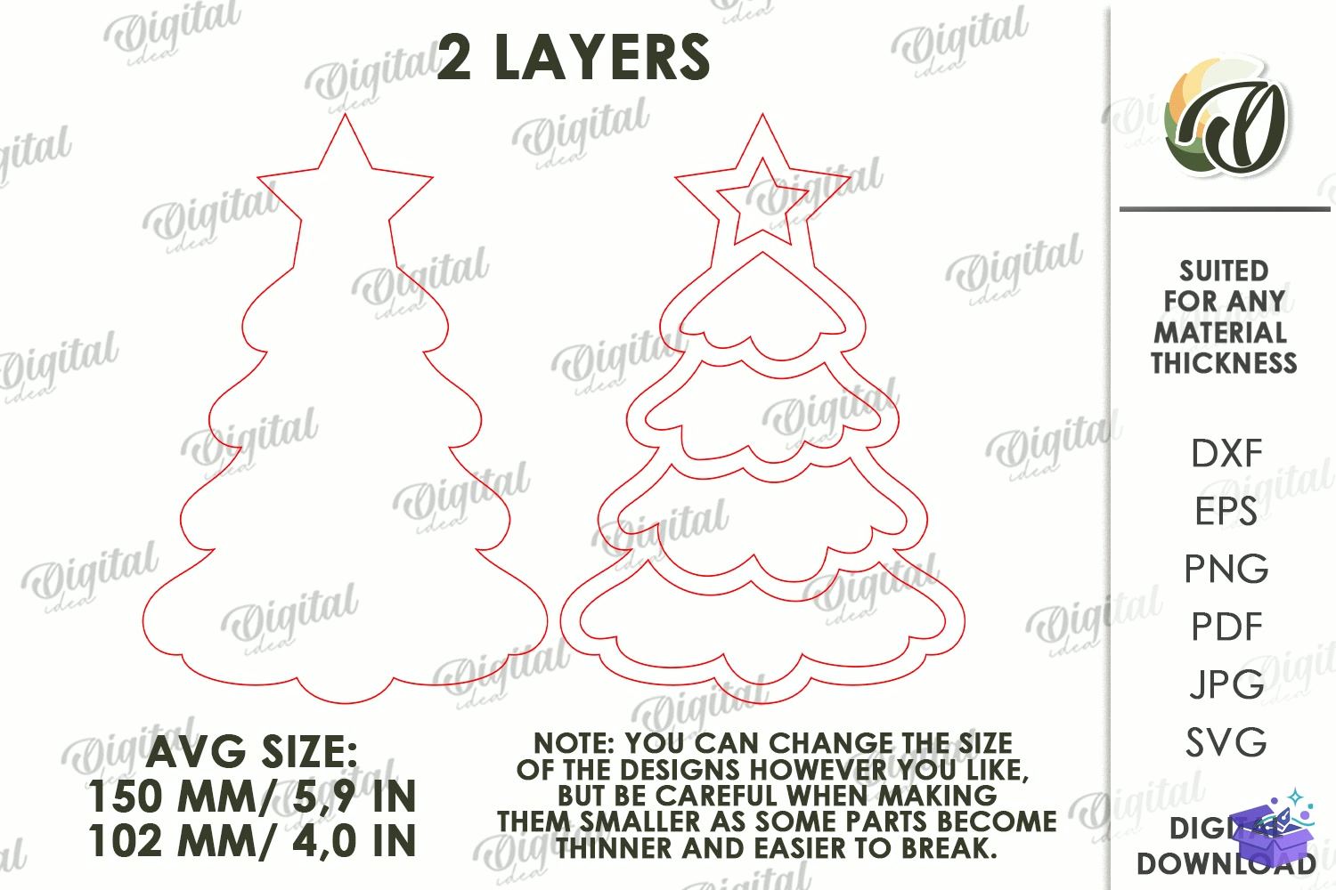 Yılbaşı Mosaic Bases Lazer Kesim - Tasarım Çizim Dosyası (SVG, DXF, EPS, PNG) - Lazer Kesim Dosyaları İndir (STL, 3MF, DXF)