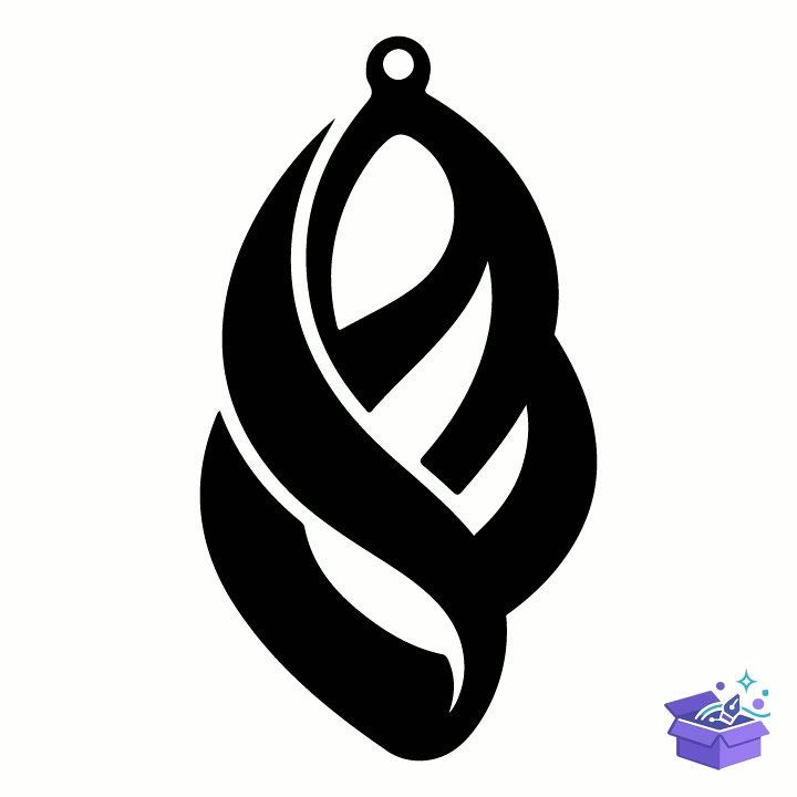 Leaf Drop Ahşap Küpe Lazer Kesim - Tasarım Çizim Dosyası (SVG, DXF, EPS, PNG) - Lazer Kesim Dosyaları İndir (DXF, SVG, EPS)