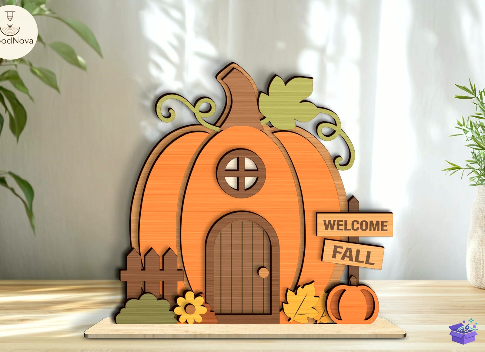 Fall Duvar Rafı Sitter Lazer Kesim SVG - Tasarım Çizim Dosyası (SVG, DXF, EPS, PNG) önizleme 2