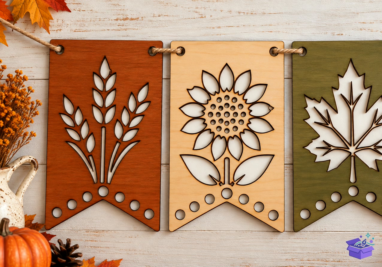 Fall Tabela Levha Laser SVG - Tasarım Çizim Dosyası (SVG, DXF, EPS, PNG) önizleme 4