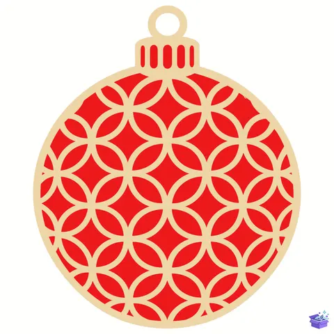 Yılbaşı Ağacı Süsü (Model 2) - Lazer Kesim ve Çizim Dosyası (SVG, DXF, EPS, PDF, PNG) - Lazer Kesim Dosyaları İndir (DXF, SVG, EPS)