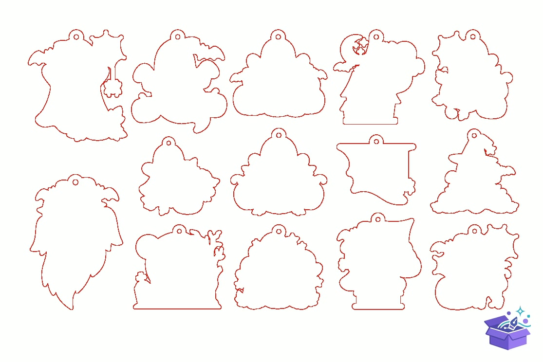 Cadılar Bayramı Ghost Kapı Süsü SVG - Tasarım Çizim Dosyası (SVG, DXF, EPS, PNG) önizleme 2