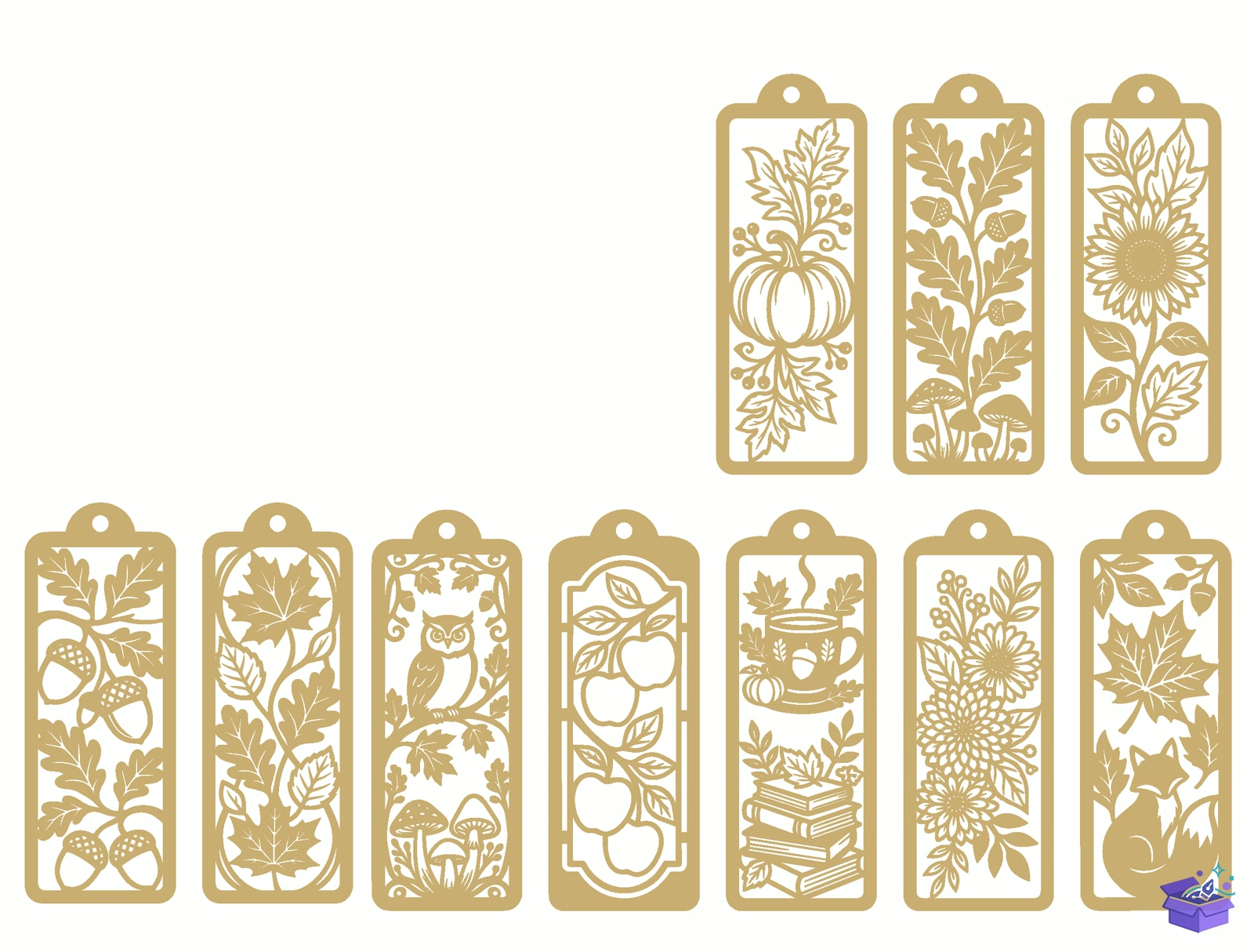 Lazer Kesim Fall Kitap Ayracı SVG - Tasarım Çizim Dosyası (SVG, DXF, EPS, PNG) - Lazer Kesim Dosyaları İndir (DXF, SVG, EPS)