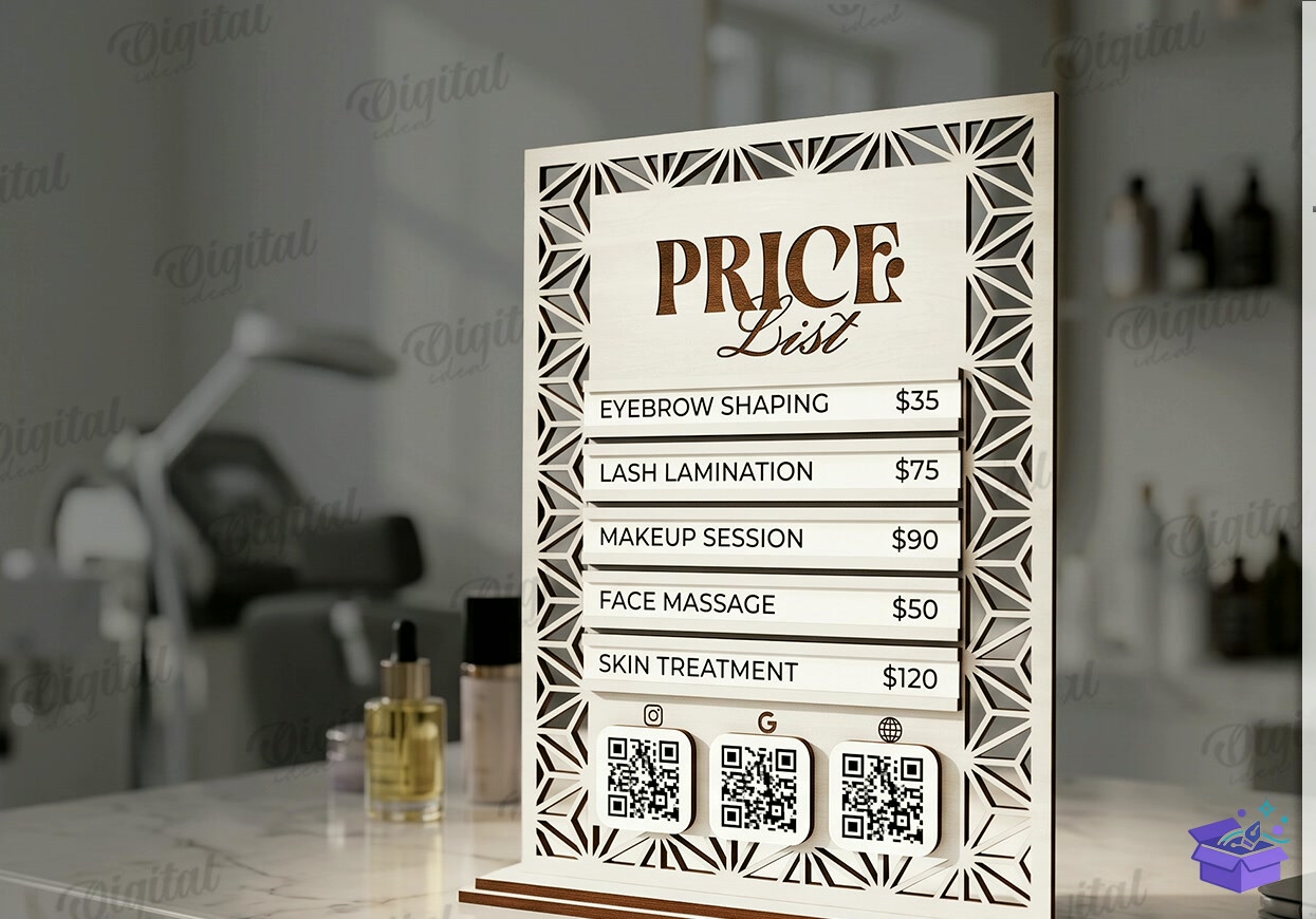 Business Tabela Levha Lazer Kesim - Tasarım Çizim Dosyası (SVG, DXF, EPS, PNG) önizleme 5